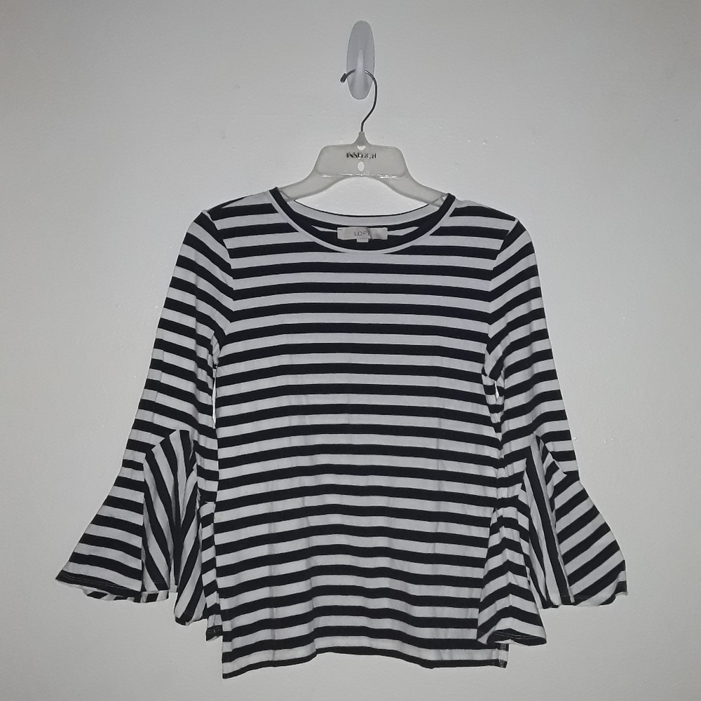 Loft bell sleeve womens blouse